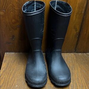 Kids Black Rain Boots